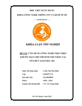 Ứng Dụng Công Nghệ Nhận Diện Khuôn Mặt Trong Thi TOEIC