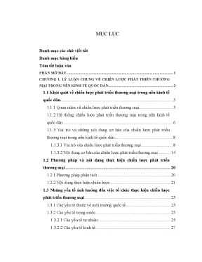 Chiến Lược Phát Triển Thương Mại Của Nước CHDCND Lào