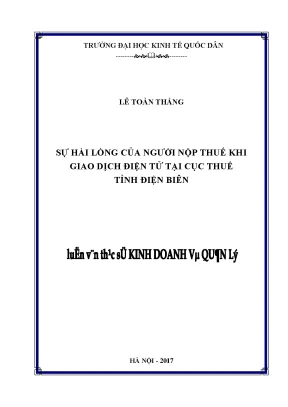 Nâng Cao Sự Hài Lòng Của Người Nộp Thuế Qua Giao Dịch 