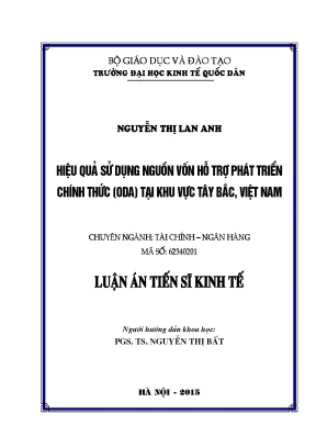 Nâng Cao Hiệu Quả Sử Dụng ODA Tại Khu Vực Tây Bắc Việt Nam