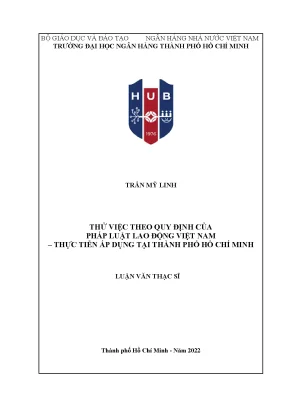 Thử Việc Theo Quy Định Pháp Luật Lao Động Việt Nam Tại