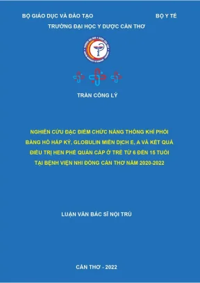 Nghiên Cứu Chức Năng Thông Khí Phổi và Điều Trị Hen Phế