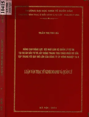 Nâng cao năng lực quản lý dự án chăn nuôi bò sữa tại