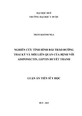Nghiên Cứu Đái Tháo Đường Thai Kỳ và Mối Liên Quan với