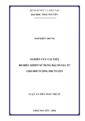 Nghiên Cứu Cải Tiến Bộ Điều Khiển Phi Tuyến Sử Dụng Đại
