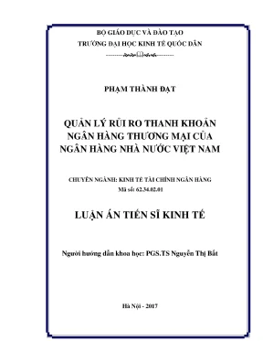 Quản Lý Rủi Ro Thanh Khoản Ngân Hàng Thương Mại Tại Việt Nam