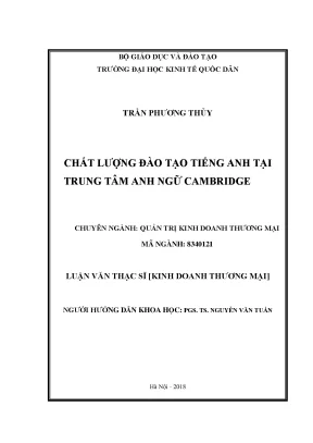 Nâng cao chất lượng đào tạo tiếng Anh tại Trung tâm Anh