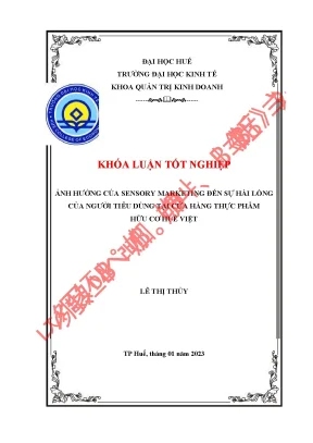 Nghiên Cứu Ảnh Hưởng Của Marketing Đa Giác Quan Đến Sự