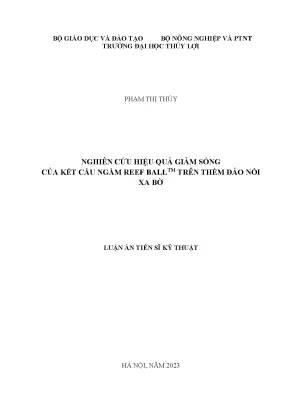 Nghiên Cứu Hiệu Quả Giảm Sóng Của Kết Cấu Ngầm Reef 