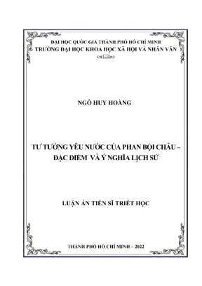 Tư Tưởng Yêu Nước Của Phan Bội Châu: Đặc Điểm Và Ý Nghĩa