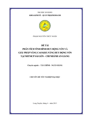 Phân Tích Huy Động Vốn Tại Ngân Hàng TMCP Sài Gòn - Chi