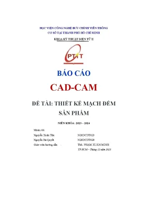 Thiết Kế Mạch Đếm Sản Phẩm Tại Học Viện Công Nghệ Bưu
