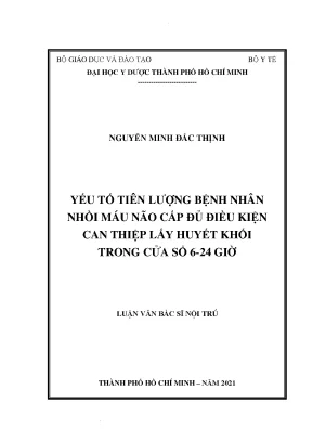 Yếu Tố Tiên Lượng Bệnh Nhân Nhồi Máu Não Cấp: Can Thiệp 