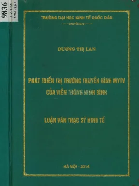 Phát Triển Thị Trường Truyền Hình MyTV Tại Ninh Bình