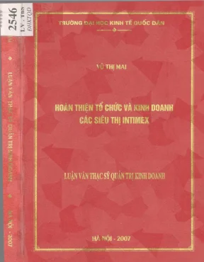 Hoàn thiện tổ chức và kinh doanh siêu thị Intimex