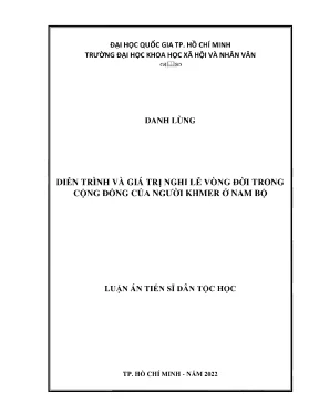 Nghiên Cứu Giá Trị Nghi Lễ Vòng Đời Của Người Khmer Ở Nam Bộ