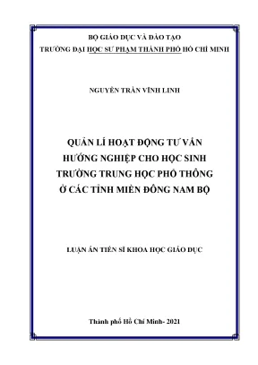 Quản Lý Hoạt Động Tư Vấn Hướng Nghiệp Cho Học Sinh Trung