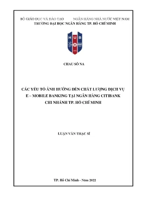 Các Yếu Tố Ảnh Hưởng Đến Chất Lượng Dịch Vụ E-Mobile