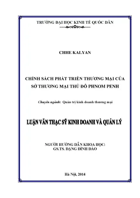 Chính Sách Phát Triển Thương Mại Tại Thủ Đô Phnom Penh