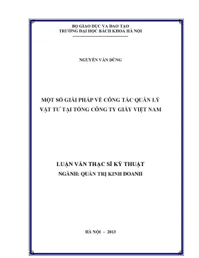 Giải pháp tối ưu quản lý vật tư tại Tổng công ty Giấy