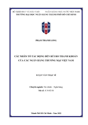 Những Nhân Tố Ảnh Hưởng Đến Rủi Ro Thanh Khoản Của Ngân
