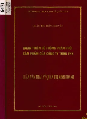 Phân Tích Hệ Thống Phân Phối Sản Phẩm Của Công Ty TNHH VKX