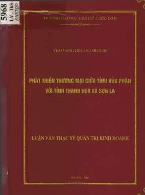 Phát Triển Thương Mại Giữa Tỉnh Hủa Phăn, Thanh Hóa và