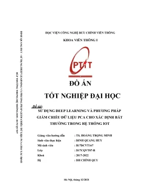 Sử Dụng Deep Learning và PCA Trong Phát Hiện Bất Thường