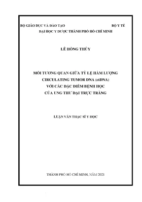 Mối Quan Hệ Giữa Tỷ Lệ Circulating Tumor DNA (ctDNA) và
