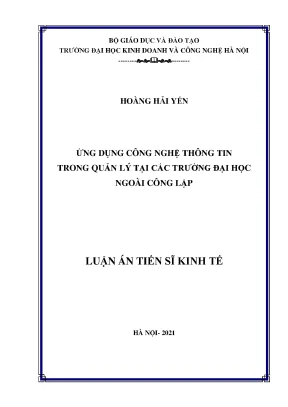 Ứng Dụng Công Nghệ Thông Tin Trong Quản Lý Tại Các