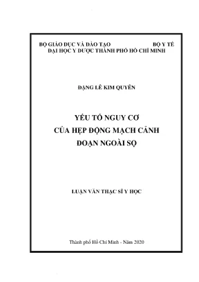 Yếu Tố Nguy Cơ Hẹp Động Mạch Cảnh Đoạn Ngoài Sọ