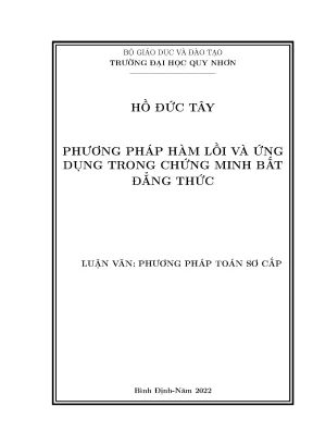 Phương Pháp Hàm Lồi và Ứng Dụng Trong Chứng Minh Bất
