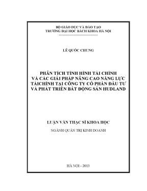 Phân Tích Tình Hình Tài Chính và Giải Pháp Nâng Cao Năng