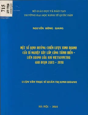 Chiến lược kinh doanh của Vietsovpetro giai đoạn 2003-2010