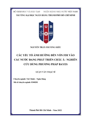 Các Yếu Tố Ảnh Hưởng Đến Vốn FDI Tại Các Nước Đang Phát