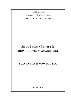Nghiên Cứu Ẩn Dụ Ý Niệm Về Tình Yêu Trong Truyện Ngắn