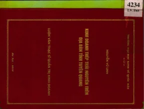 Kinh Doanh Sản Phẩm Thép TISCO Tại Tỉnh Tuyên Quang: