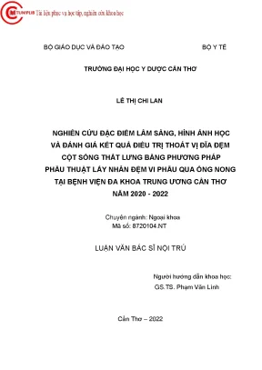 Nghiên Cứu Kết Quả Phẫu Thuật Thoát Vị Đĩa Đệm Cột Sống