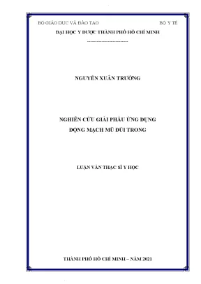 Nghiên Cứu Giải Phẫu Động Mạch Mũ Đùi Trong: Ứng Dụng
