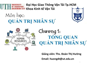 Khóa Học Quản Trị Nhân Sự Tại Đại Học Giao Thông Vận Tải 