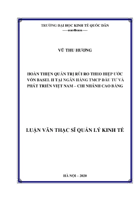 Quản Trị Rủi Ro Theo Hiệp Ước Vốn Basel II Tại Ngân Hàng