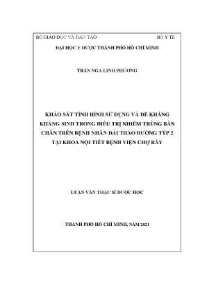 Khảo Sát Đề Kháng Kháng Sinh Trong Nhiễm Trùng Bàn Chân 