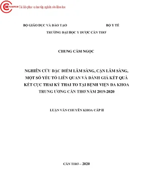 Nghiên Cứu Đặc Điểm Thai To Tại Bệnh Viện Đa Khoa Trung
