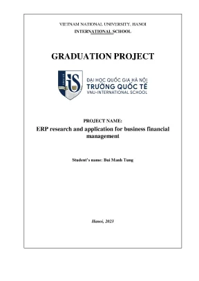 Nghiên cứu và ứng dụng ERP trong quản lý tài chính doanh 