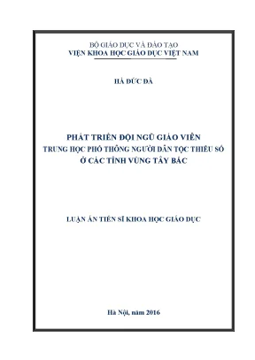 Phát Triển Đội Ngũ Giáo Viên Trung Học Phổ Thông Dân Tộc