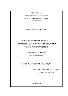 Thừa Kế Quyền Sử Dụng Đất Tại Thành Phố Hồ Chí Minh: