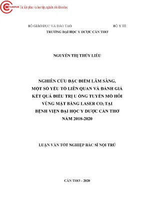 Nghiên Cứu Điều Trị U Ống Tuyến Mồ Hôi Vùng Mặt Bằng 
