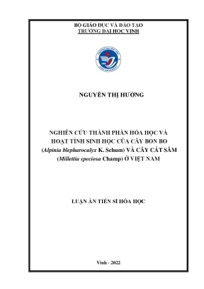 Nghiên Cứu Thành Phần Hóa Học và Hoạt Tính Sinh Học của