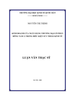 Kinh Doanh Ngân Hàng Thương Mại Cổ Phần Đông Nam Á Trong
