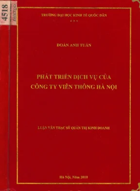 Phát Triển Dịch Vụ Viễn Thông Tại Công Ty Viễn Thông Hà Nội